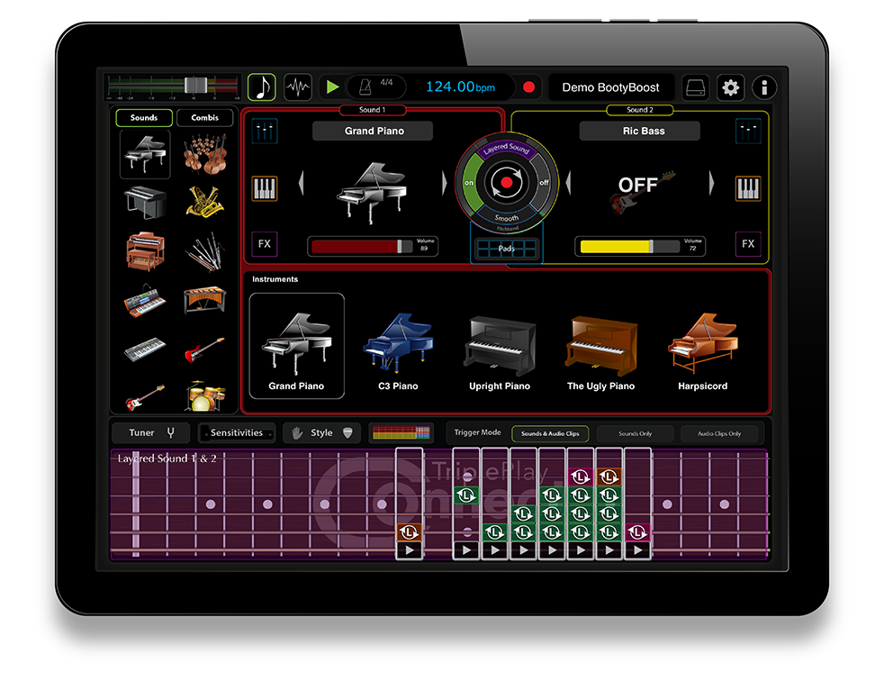 TriplePlay Demo Booty Boost on Ipad