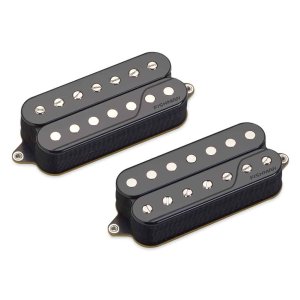 Fluence Open Core Classic 7 String Black Humbucker Pickup Set Angled